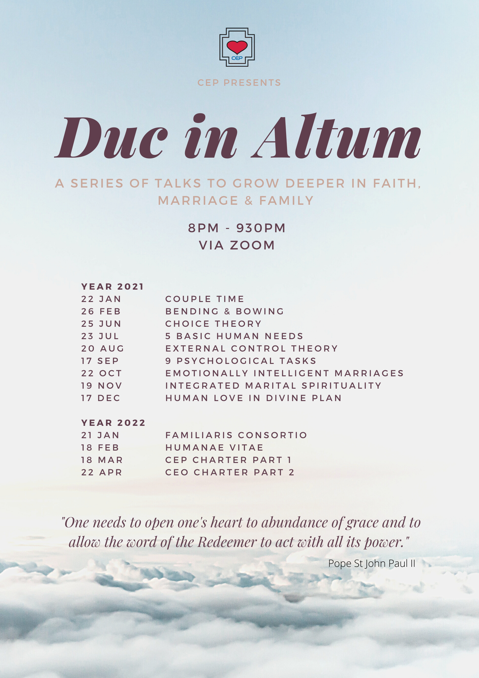 Duc in Altum (Deeper CEP) - Couple Time