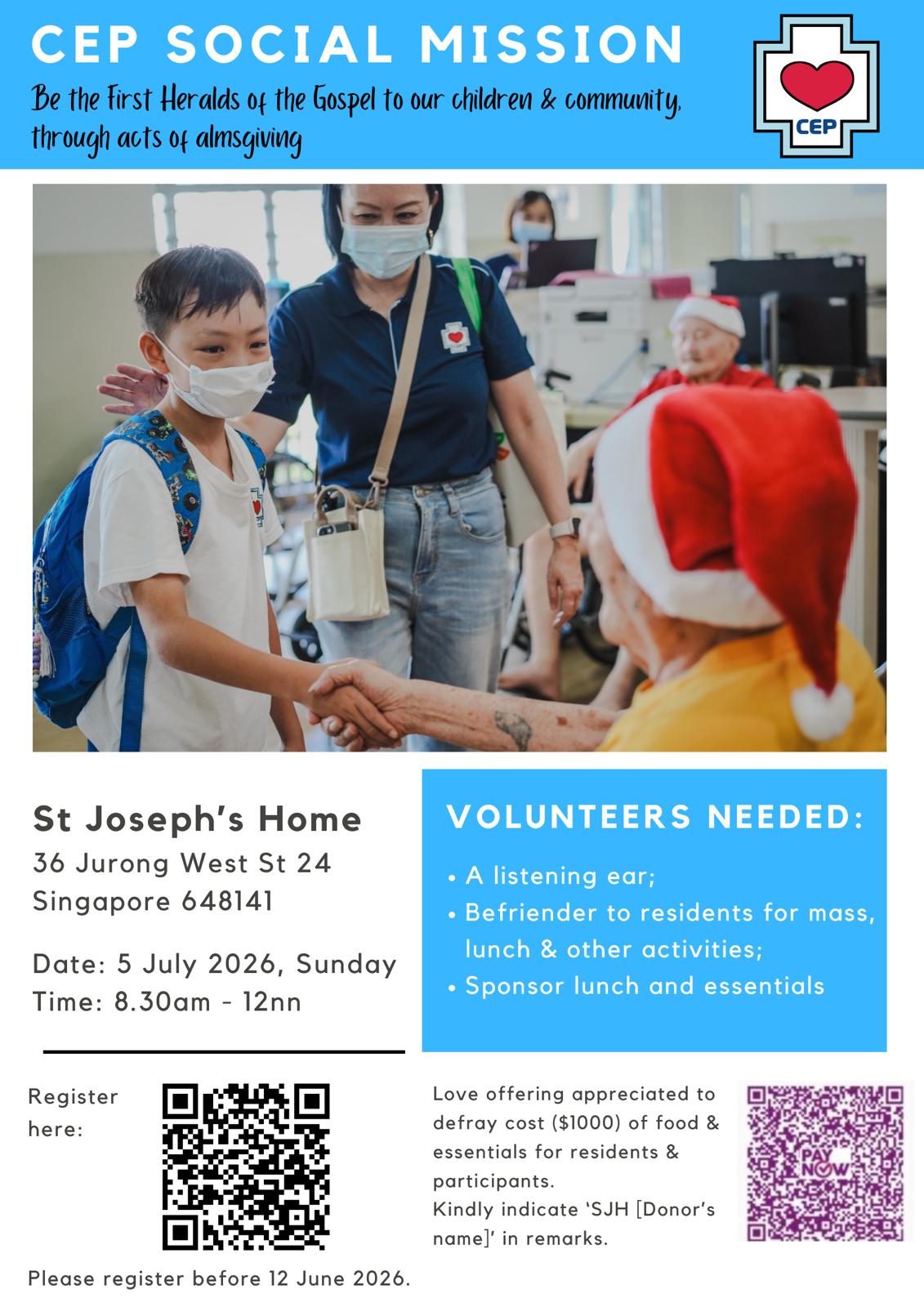 CEP Social Mission - St Joseph's Home